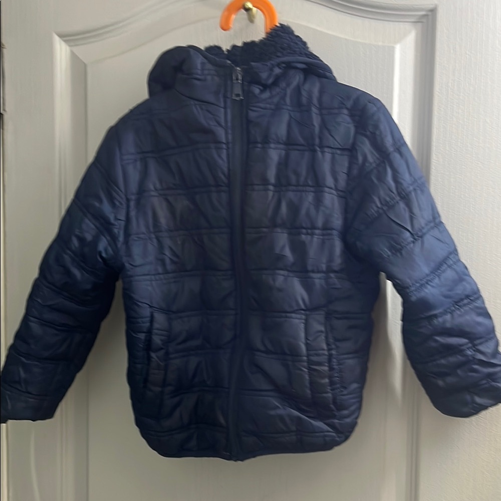Navy Blue Kids Puffer Jacket